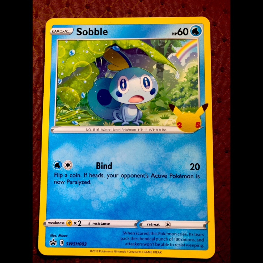 Pokémon SOBBLE Oversized Card First Partner Pack